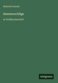 Cover: Hammerschlaege - Antigonos Verlag