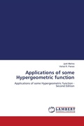 Cover: Applications of some Hypergeometric function - LAP Lambert Academic Publishing