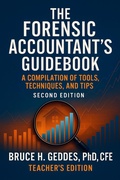 Cover: The Forensic Accountant's Guidebook -Teacher's Edition - Bruce Geddes
