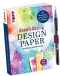 Cover: Handlettering Design Paper World of Watercolor A6 mit Brush Pen - frechverlag GmbH