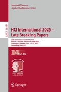 Cover: HCI International 2025 - Late Breaking Papers - Springer