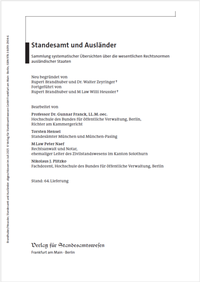 Abbildung von: Standesamt und Ausländer - Verlag für Standesamtswesen