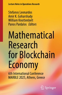Enlarge image Cover: Mathematical Research for Blockchain Economy - Springer