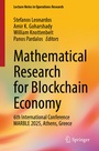 Cover: Mathematical Research for Blockchain Economy - Springer