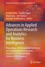 Cover: Advances in Applied Operations Research and Analytics for Business Intelligence - Springer