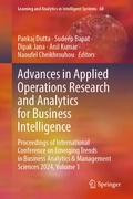 Cover: Advances in Applied Operations Research and Analytics for Business Intelligence - Springer