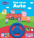 Cover: Peppa Pig - Das neue Auto - Soundbuch - Pappbilderbuch mit beweglichem Lenkrad und 8 spannenden Ger&auml;uschen f&uuml;r Kinder ab 3 Jahren - Peppa Wutz - Phoenix International Publications Inc.