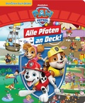 Cover: PAW Patrol - Alle Pfoten an Deck! - Verr&uuml;ckte Such-Bilder, gro&szlig; - Wimmelbuch - Pappbilderbuch mit wattiertem Umschlag - Phoenix International Publications Inc.