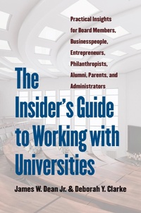 Enlarge image Cover: The Insider's Guide to Working with Universities - The University of North Carolina Press