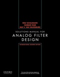 Cover: International Solutions Manual for Design of Analog Filters - Oxford University Press
