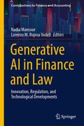 Cover: Generative AI in Finance and Law - Springer
