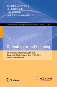 Enlarge image Cover: Optimization and Learning - Springer