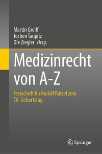 Abbildung von: Medizinrecht von A-Z - Springer