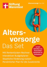 Bild vergrößern Bild: Altersvorsorge: Das Set - Stiftung Warentest