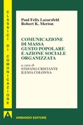 Cover: Comunicazione di massa gusto popolare e azione sociale organizzata - Armando Editore