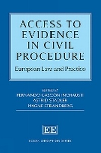 Enlarge image Cover: Access to Evidence in Civil Procedure - Edward Elgar Publishing