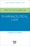 Cover: Advanced Introduction to Pharmaceutical Law - Edward Elgar Publishing