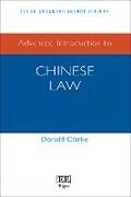 Cover: Advanced Introduction to Chinese Law - Edward Elgar Publishing