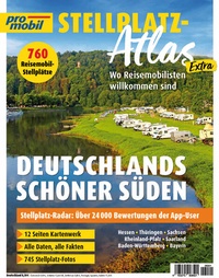 Bild vergrößern Bild: promobil Stellplatz-Atlas 01/2026 Deutschlands schöner Süden - Motorbuch Verlag