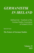 Cover: Germanistik in Ireland / The Future of German Studies - Hartung-Gorre