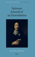 Cover: Spinoza: Journal of an Emendation - Brill