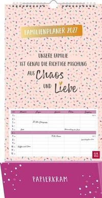 Bild: Familienplaner 2027: Unsere Familie ist genau die richtige Mischung aus Chaos und Liebe - Groh