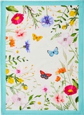 Cover: Bl&uuml;tentr&auml;ume Geschirrtuch "Ein St&uuml;ck vom Gl&uuml;ck", 50 x 70 cm, beige - Groh