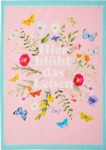 Cover: Bl&uuml;tentr&auml;ume Geschirrtuch "Hier bl&uuml;ht das Leben" 50 x 70 cm - Groh