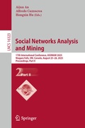 Cover: Social Networks Analysis and Mining - Springer