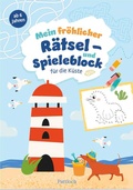 Cover: Mein fr&ouml;hlicher R&auml;tsel- und Spieleblock f&uuml;r die K&uuml;ste - Pattloch Geschenkbuch