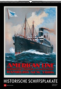Enlarge image Cover: Historische Schiffsplakate 2027 - Delius Klasing