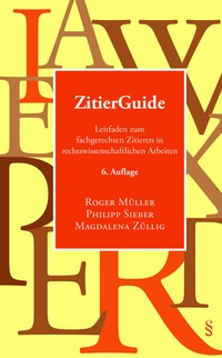 Enlarge image Cover: ZitierGuide - Schulthess Juristische Medien