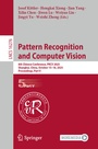 Cover: Pattern Recognition and Computer Vision - Springer
