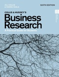 Cover: Collis and Hussey's Business Research - Bloomsbury Academic