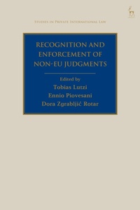 Bild vergrößern Bild: Recognition and Enforcement of Non-EU Judgments - Hart Publishing