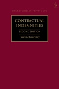 Cover: Contractual Indemnities - Hart Publishing