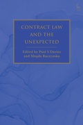 Cover: Contract Law and the Unexpected - Hart Publishing