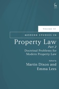 Cover: Modern Studies in Property Law, Volume 13, Part 2 - Hart Publishing