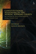 Cover: Constitutional Reasoning in the Nordic Supreme Courts - Hart Publishing