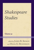 Cover: Shakespeare Studies - Fairleigh Dickinson University Press,U.S.