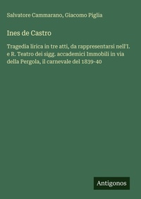 Enlarge image Cover: Ines de Castro - Antigonos Verlag