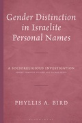 Cover: Gender Distinction in Israelite Personal Names - T&T Clark