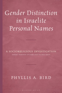 Enlarge image Cover: Gender Distinction in Israelite Personal Names - T&T Clark
