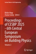 Cover: Proceedings of CESBP 2025 - 6th Central European Symposium on Building Physics - Springer