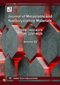 Cover: Journal of Metastable and Nanocrystalline Materials Vol. 42 - Trans Tech Publications Ltd