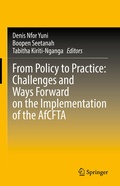Cover: From Policy to Practice: Challenges and Ways Forward on the Implementation of the AfCFTA - Springer