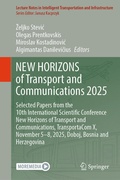 Cover: NEW HORIZONS of Transport and Communications 2025 - Springer