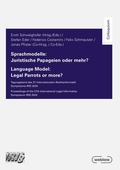 Cover: Sprachmodelle: Juristische Papageien oder mehr? - Editions Weblaw