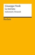 Cover: La traviata. Melodrama in tre atti / Oper in drei Akten - Reclam