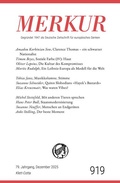 Cover: MERKUR 12/2025, Jg.79 - Klett-Cotta